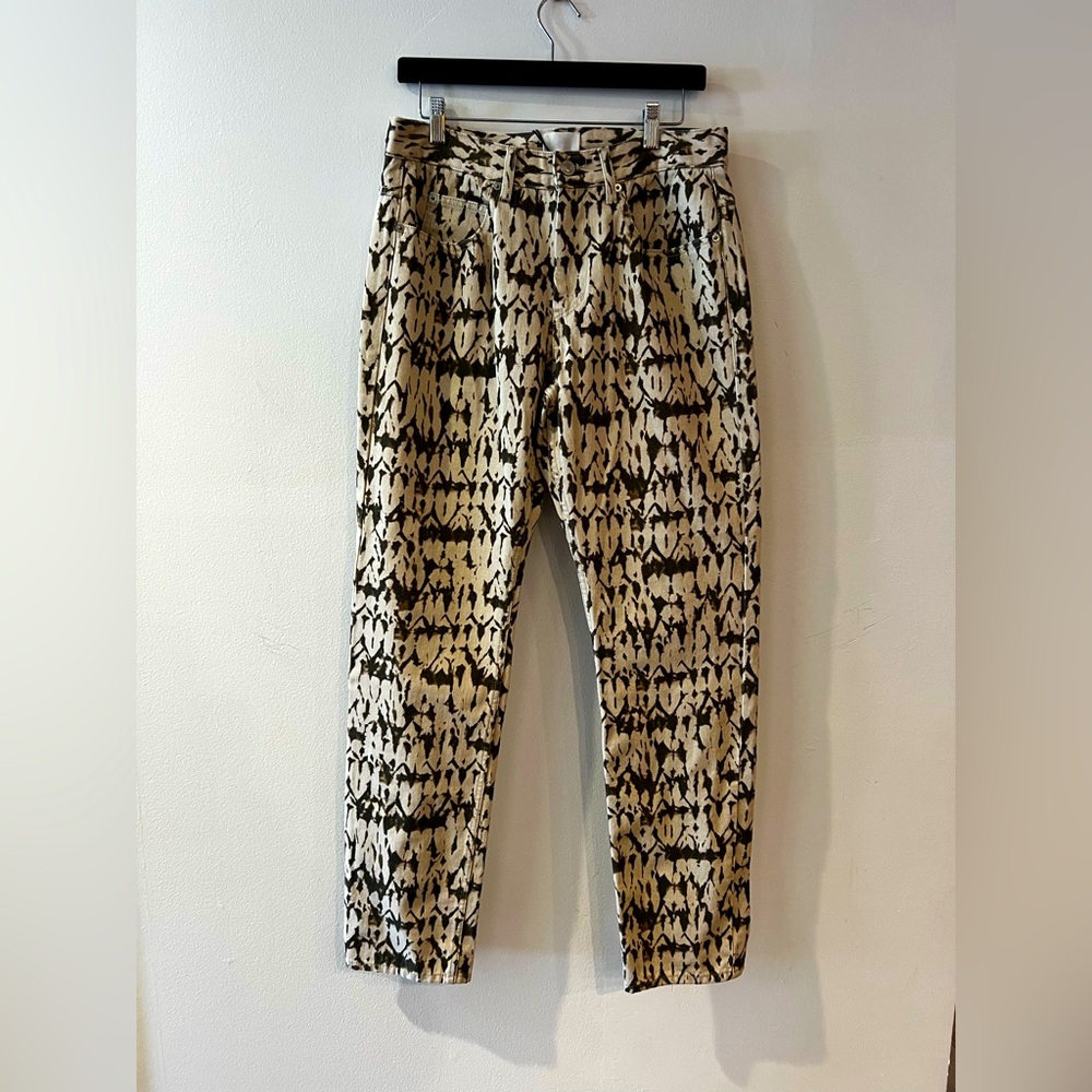 Isabel Marant - Jack Acid-Wash Denim Jeans Sakata print